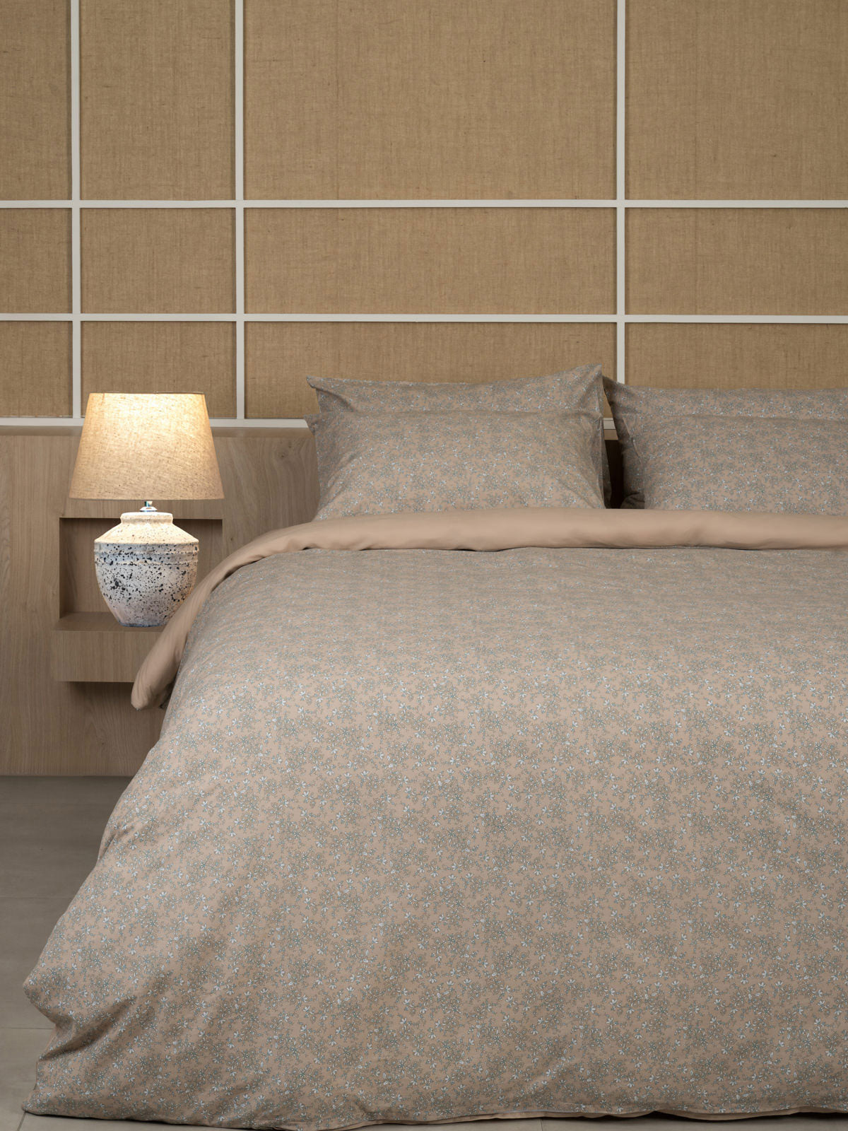 Σετ Σεντόνια Cotton Feelings 928 Beige Υπέρδιπλο με λάστιχο (170x205+30) από την εταιρεία Sunshine Home