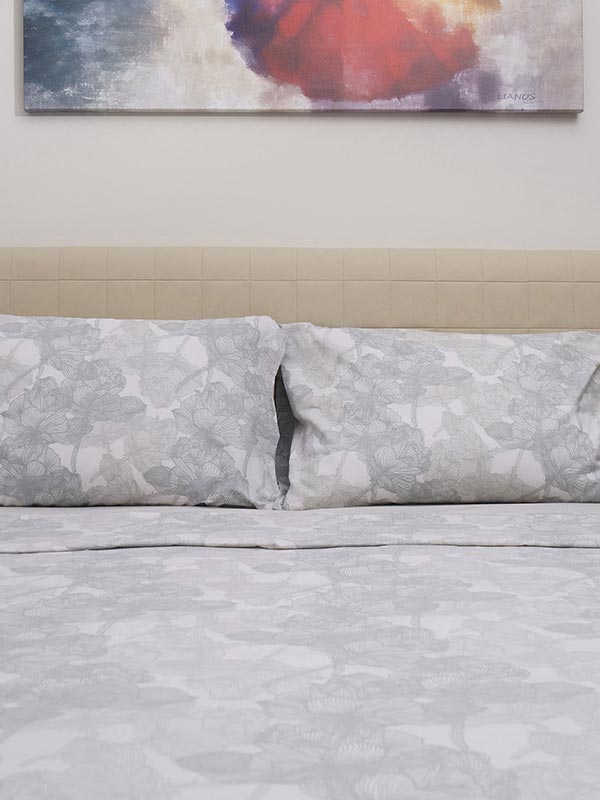 Σετ Σεντόνια Cotton Feelings 2032 Grey Υπέρδιπλο (235x270) από την εταιρεία Sunshine Home