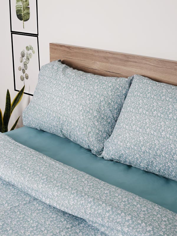 Σετ Σεντόνια Cotton Feelings 920 Aqua Υπέρδιπλο (235x270) από την εταιρεία Sunshine Home