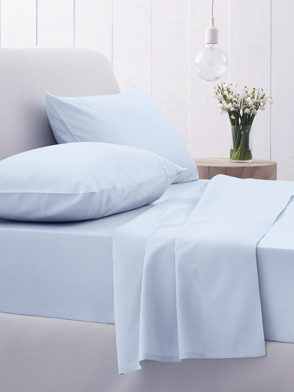 Σετ Σεντόνια Cotton Feelings 103 Light Blue Υπέρδιπλο με λάστιχο (170x205+30) από την εταιρεία Sunshine Home