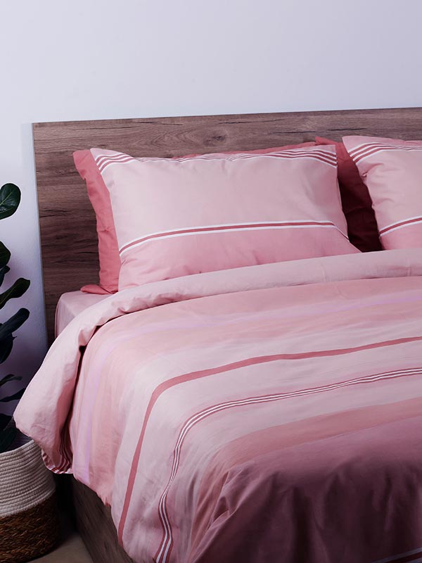 Σετ Σεντόνια Cotton Feelings 2034 Pink King Size (260x270) από την εταιρεία Sunshine Home