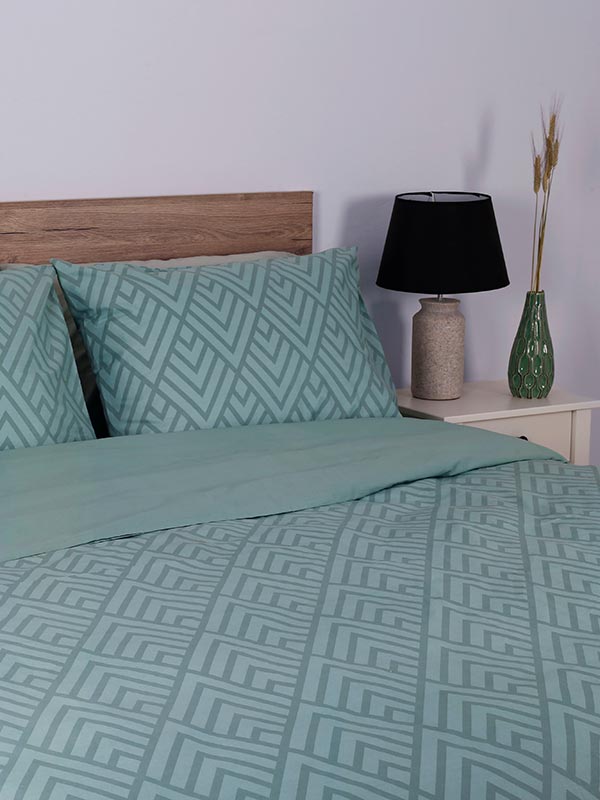 Σετ Σεντόνια Cotton Feelings 2036 Aqua King Size (260x270) από την εταιρεία Sunshine Home