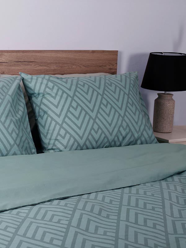 Σετ Σεντόνια Cotton Feelings 2036 Aqua King Size (260x270) από την εταιρεία Sunshine Home