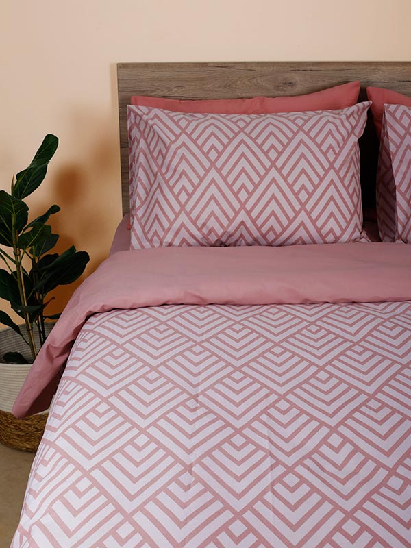 Σετ Σεντόνια Cotton Feelings 2036 Pink King Size (260x270) από την εταιρεία Sunshine Home