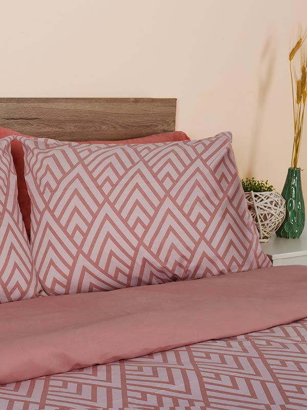 Σετ Σεντόνια Cotton Feelings 2036 Pink King Size (260x270) από την εταιρεία Sunshine Home