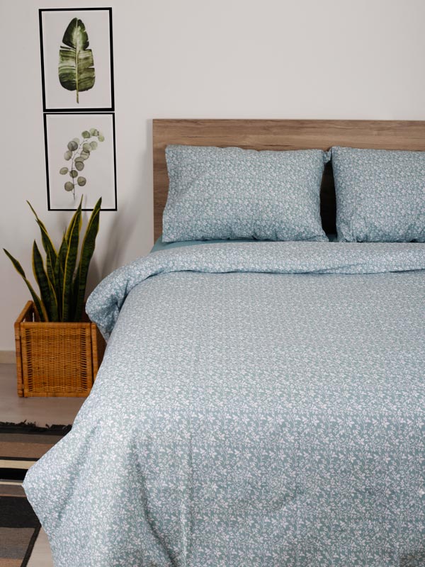 Σετ Σεντόνια Cotton Feelings 920 Aqua King Size (260x270) από την εταιρεία Sunshine Home
