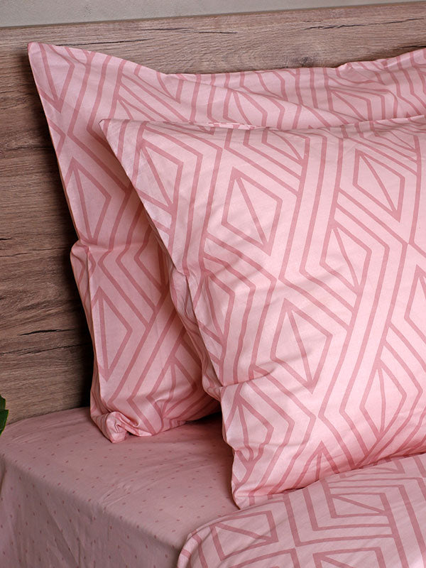 Σετ Σεντόνια Cotton Feelings 2042 Pink King Size (260x270) από την εταιρεία Sunshine Home