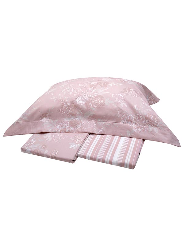 Σετ Σεντόνια Satin εμπριμέ Clarissa Pink King Size (270x280) από την εταιρεία Sunshine Home