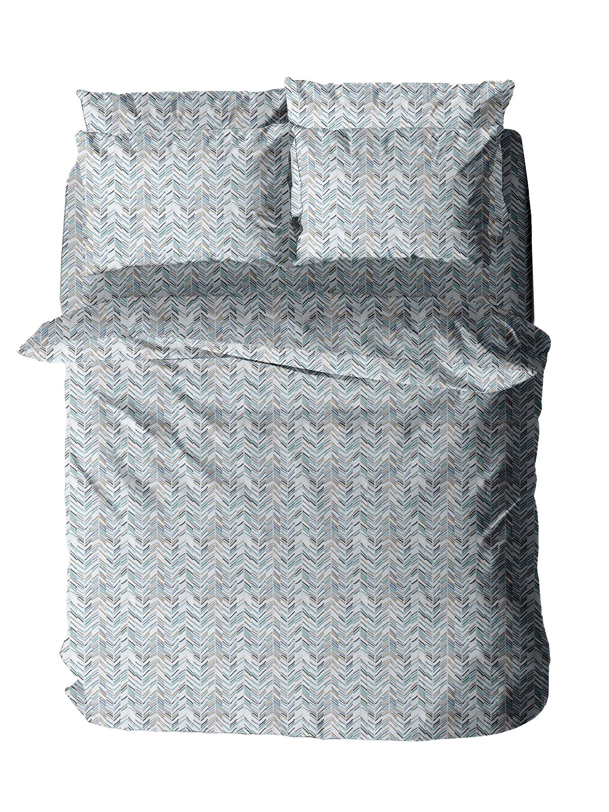 Σετ Σεντόνια Menta Εμπριμέ 460 Blue Μονό (160x260) από την εταιρεία Sunshine Home