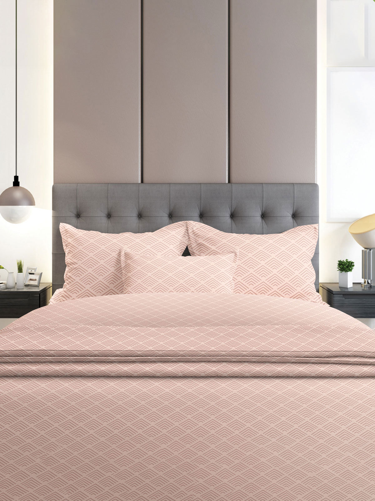 Σετ Σεντόνια Flannel 2048 Pink Διπλό με λάστιχο (150x205+30) από την εταιρεία Sunshine Home