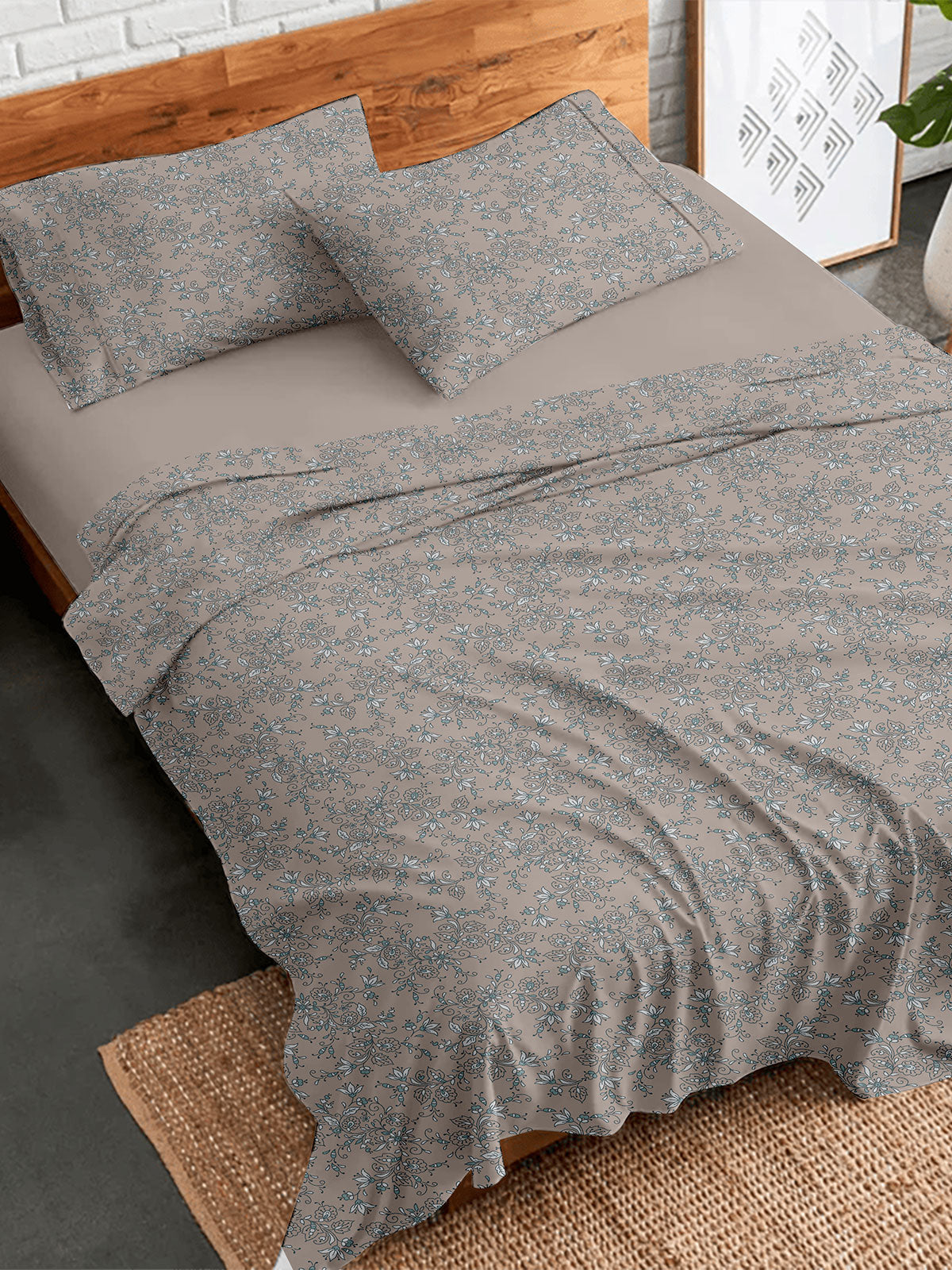 Σετ Σεντόνια Flannel 928 Beige Διπλό με λάστιχο (150x205+30) από την εταιρεία Sunshine Home