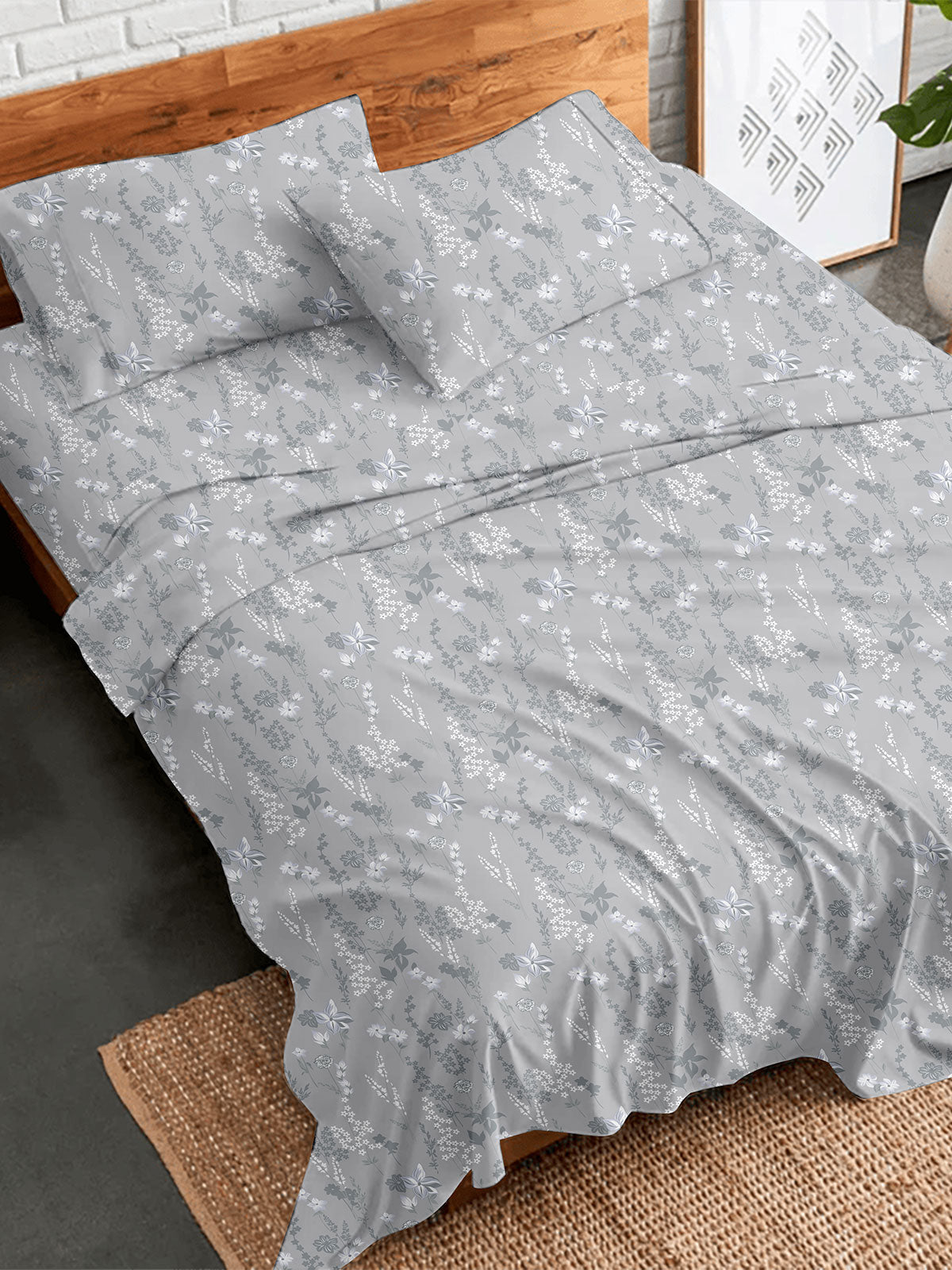 Σετ Σεντόνια Flannel 2060 Grey Υπέρδιπλο (230×260) από την εταιρεία Sunshine Home