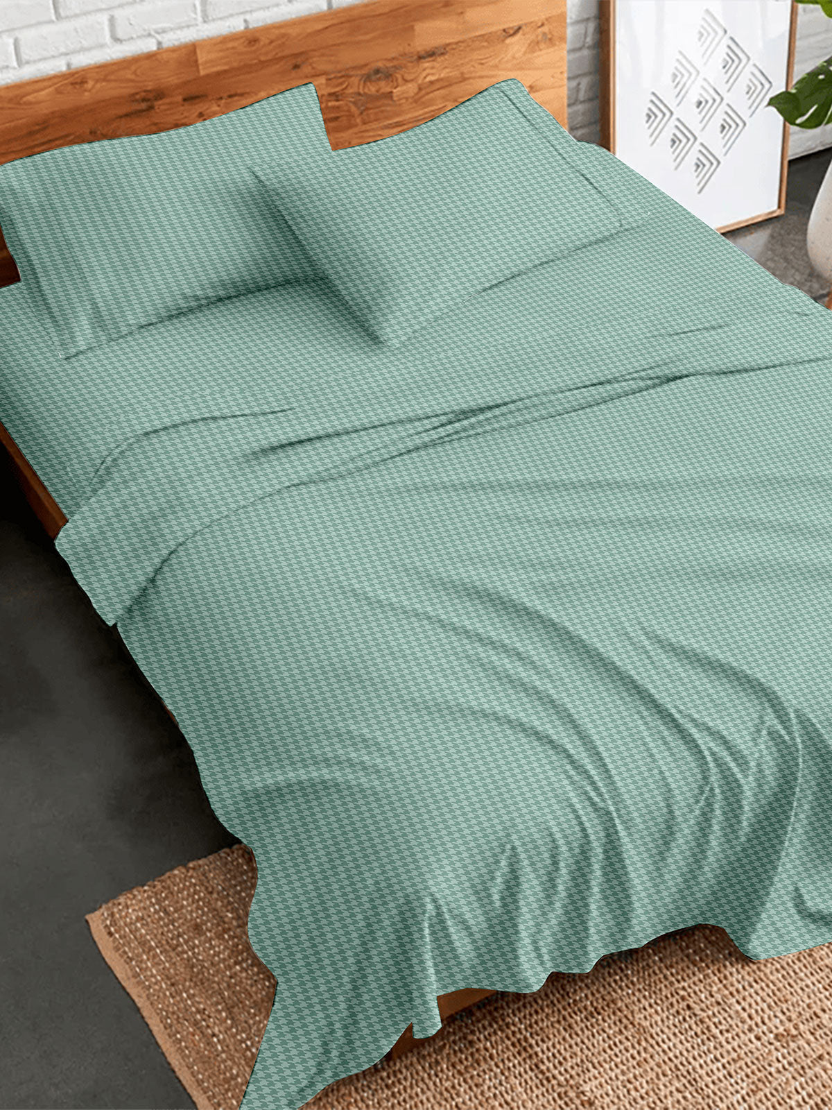 Σετ Σεντόνια Flannel 2064 Aqua Υπέρδιπλο με λάστιχο (170x205+30) από την εταιρεία Sunshine Home