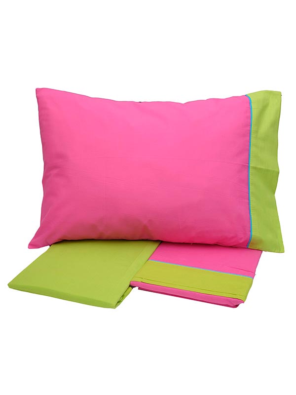 Σετ Σεντόνια Cotton Feelings εμπριμέ 2211 Fuchsia Μονό (160x260) από την εταιρεία Sunshine Home