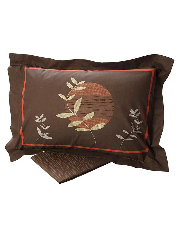 Σετ Σεντόνια Cotton Feelings εμπριμέ 693 Brown Μονό (160x260) από την εταιρεία Sunshine Home