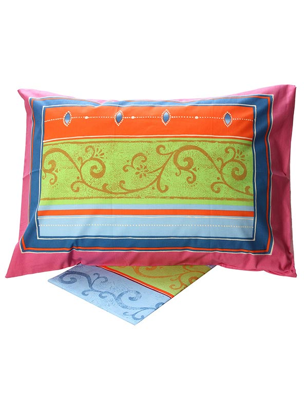 Σετ Σεντόνια Cotton Feelings εμπριμέ 9804 Pink Υπέρδιπλο (220x260) από την εταιρεία Sunshine Home