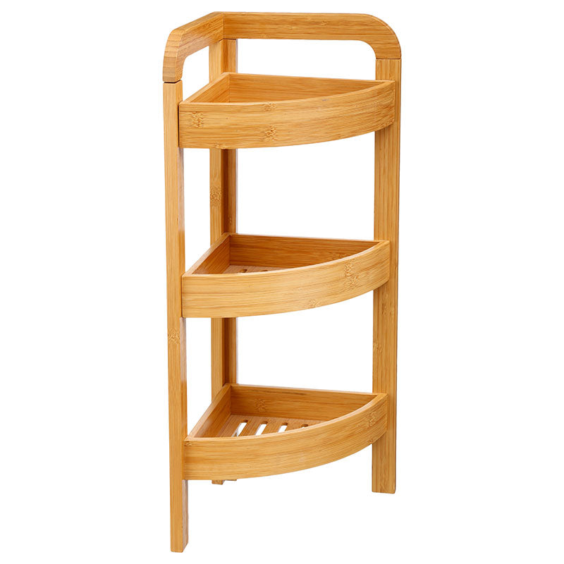 Ραφιέρα επιδαπέδια 3όροφη Jabez bamboo φυσικό 23x23x61εκ από την εταιρεία Pakoworld