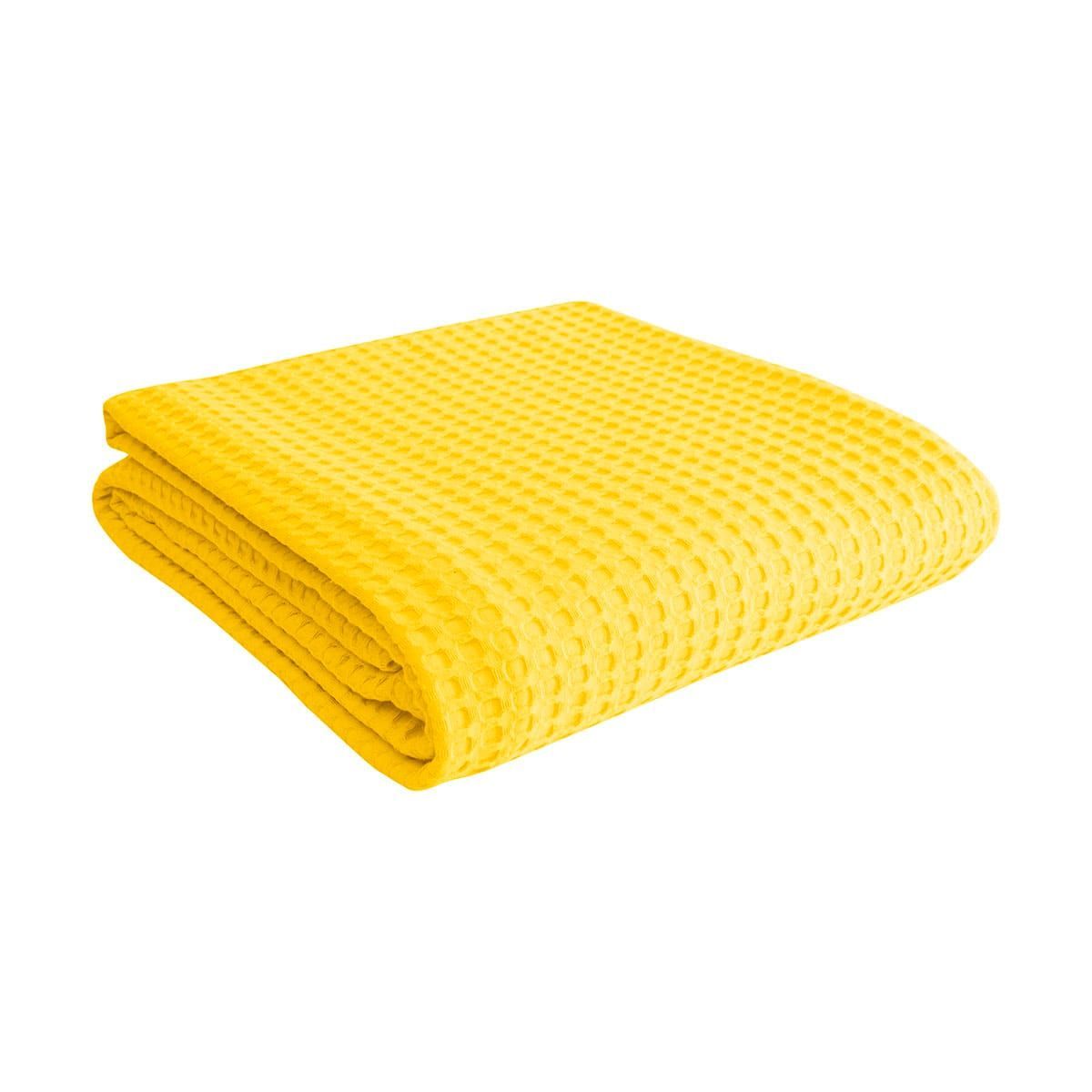 Πικέ υπέρδιπλη waffle Art 1990 Yellow