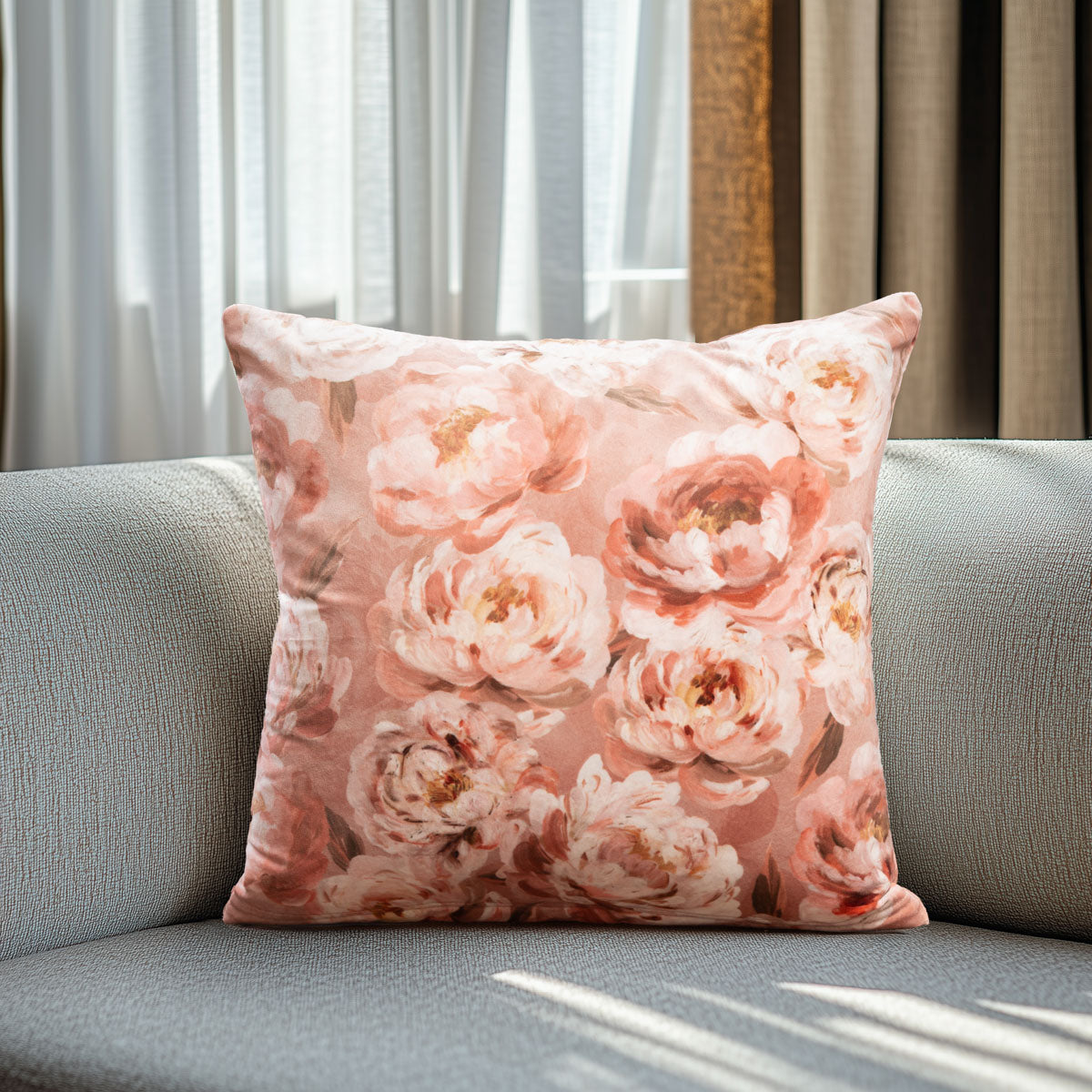 Beauty Home ΜΑΞΙΛΑΡΟΘΗΚΗ ΒΕΛΟΥΔΟ ROMANTIC PEONY DREAM