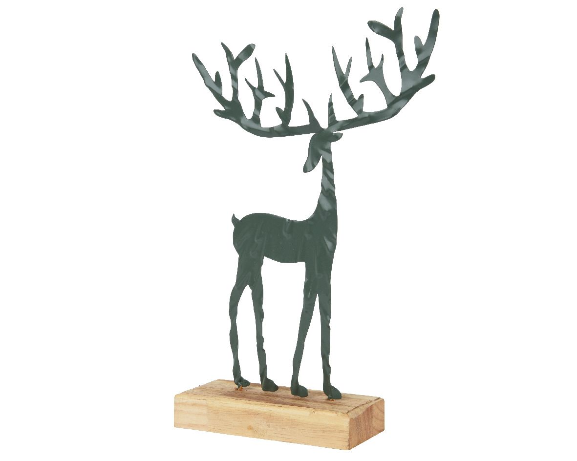 ΜΕΤΑΛΛΙΚΟΣ ΤΑΡΑΝΔΟΣ ΜΕ ΒΑΣΗ DARK GREEN 5 x 15 x 23,5 CM
