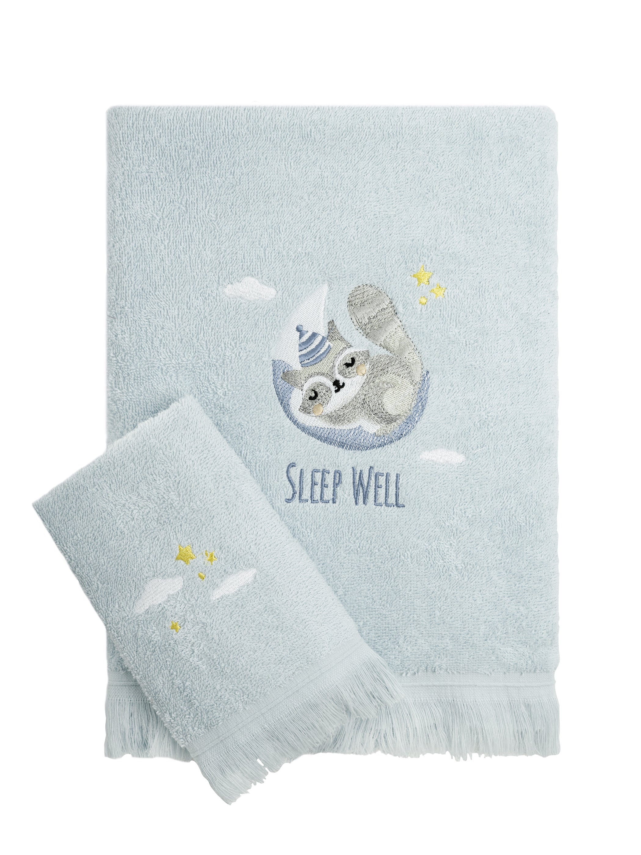 Σετ Πετσέτες (30x50 + 70x140) - Sleepy Racoon