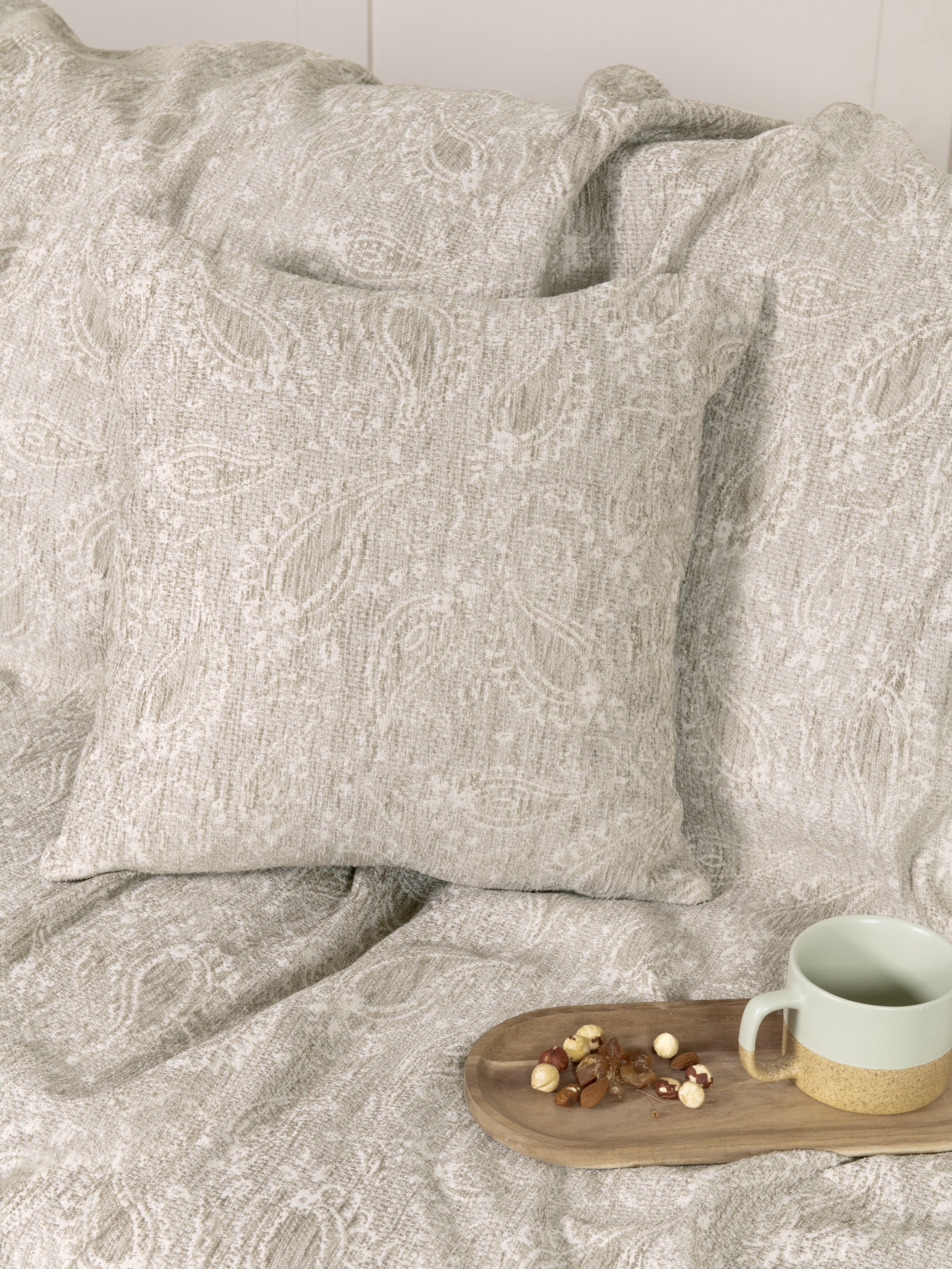 Διακοσμητική Μαξιλαροθήκη 45x45 - Flow Beige από την εταιρεία Nima Home