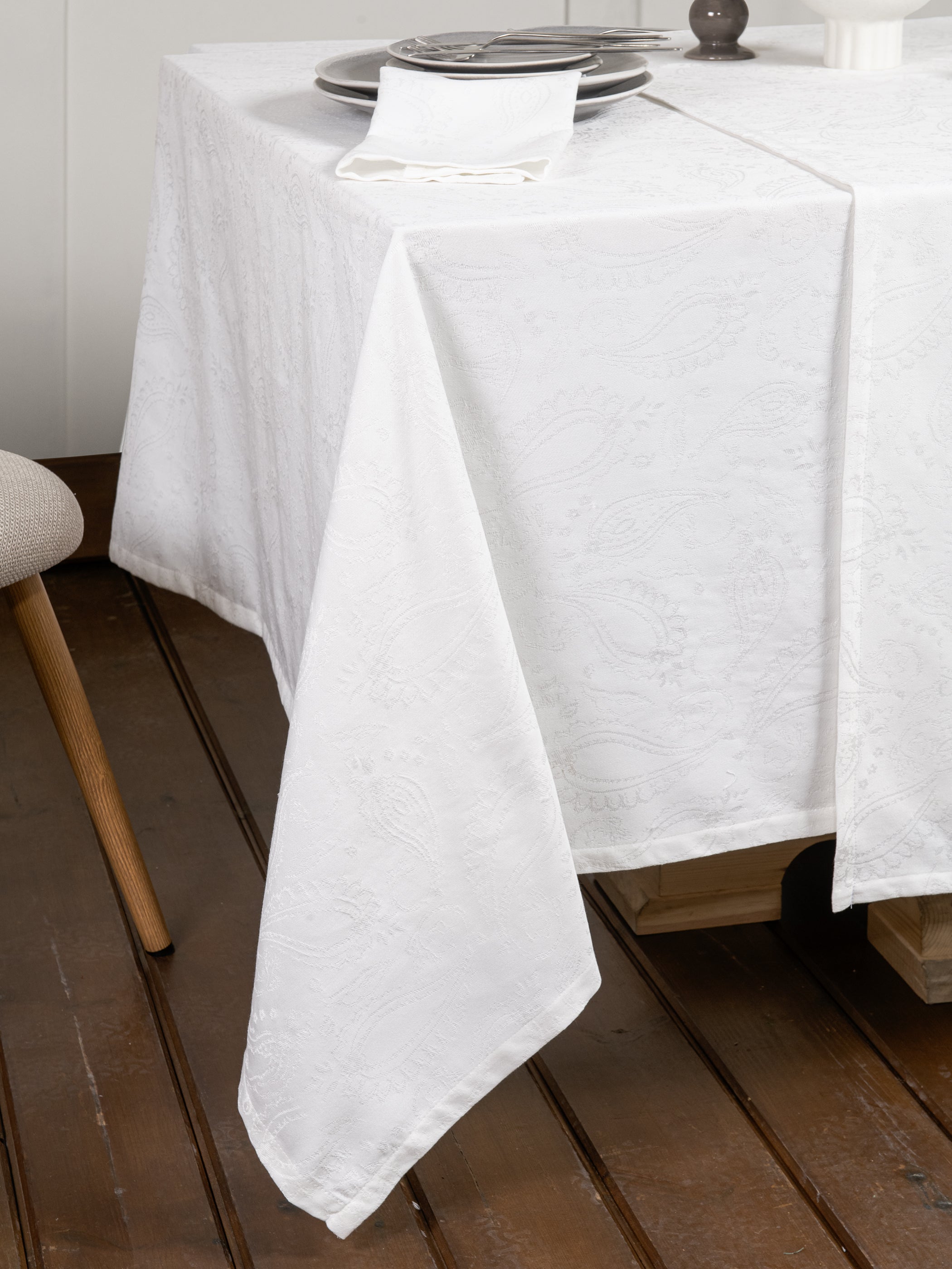 Τραπεζομάντηλο 160x310 - Flow Off White από την εταιρεία Nima Home