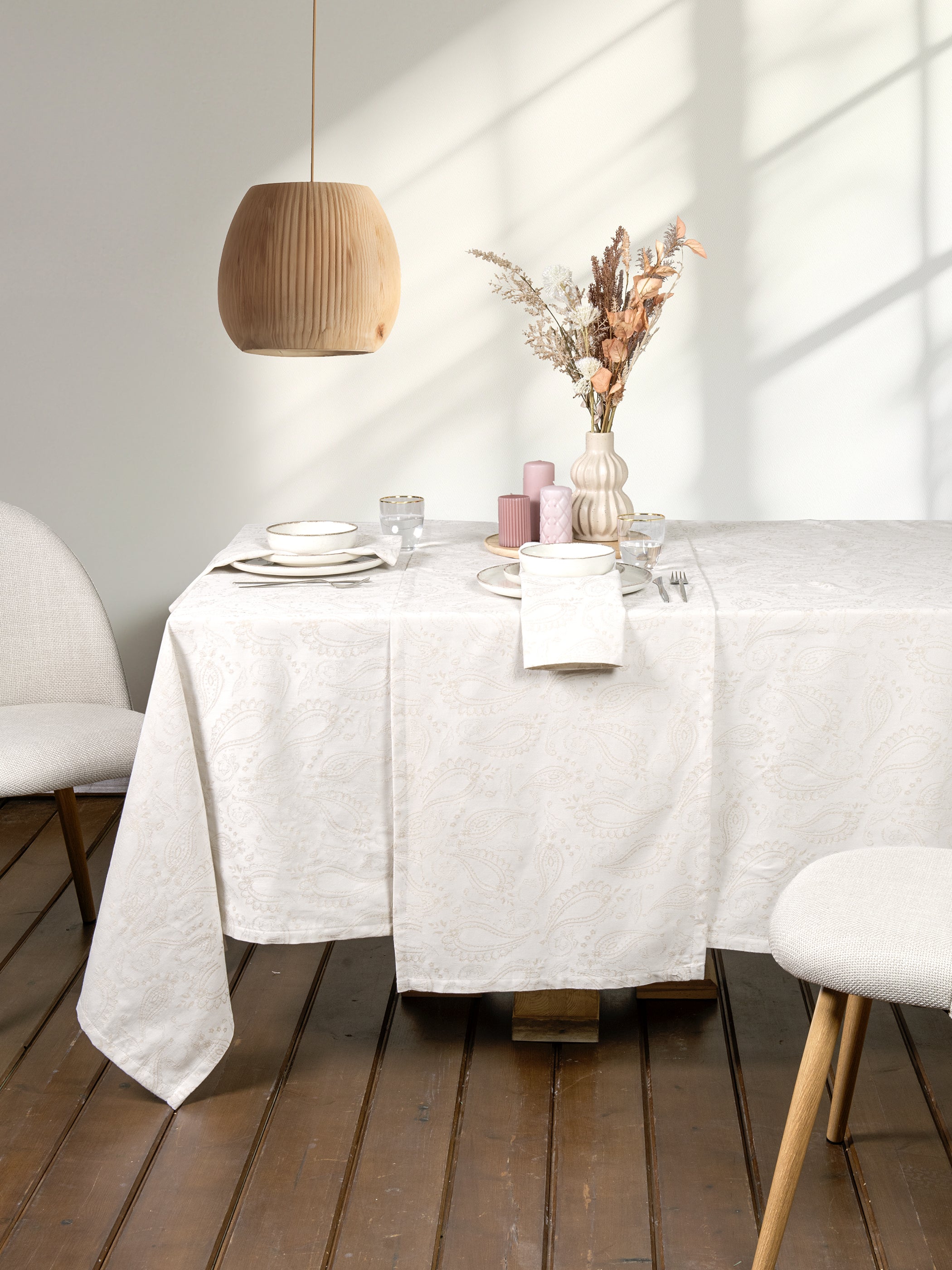 Τραπεζομάντηλο 160x310 - Flow Beige από την εταιρεία Nima Home