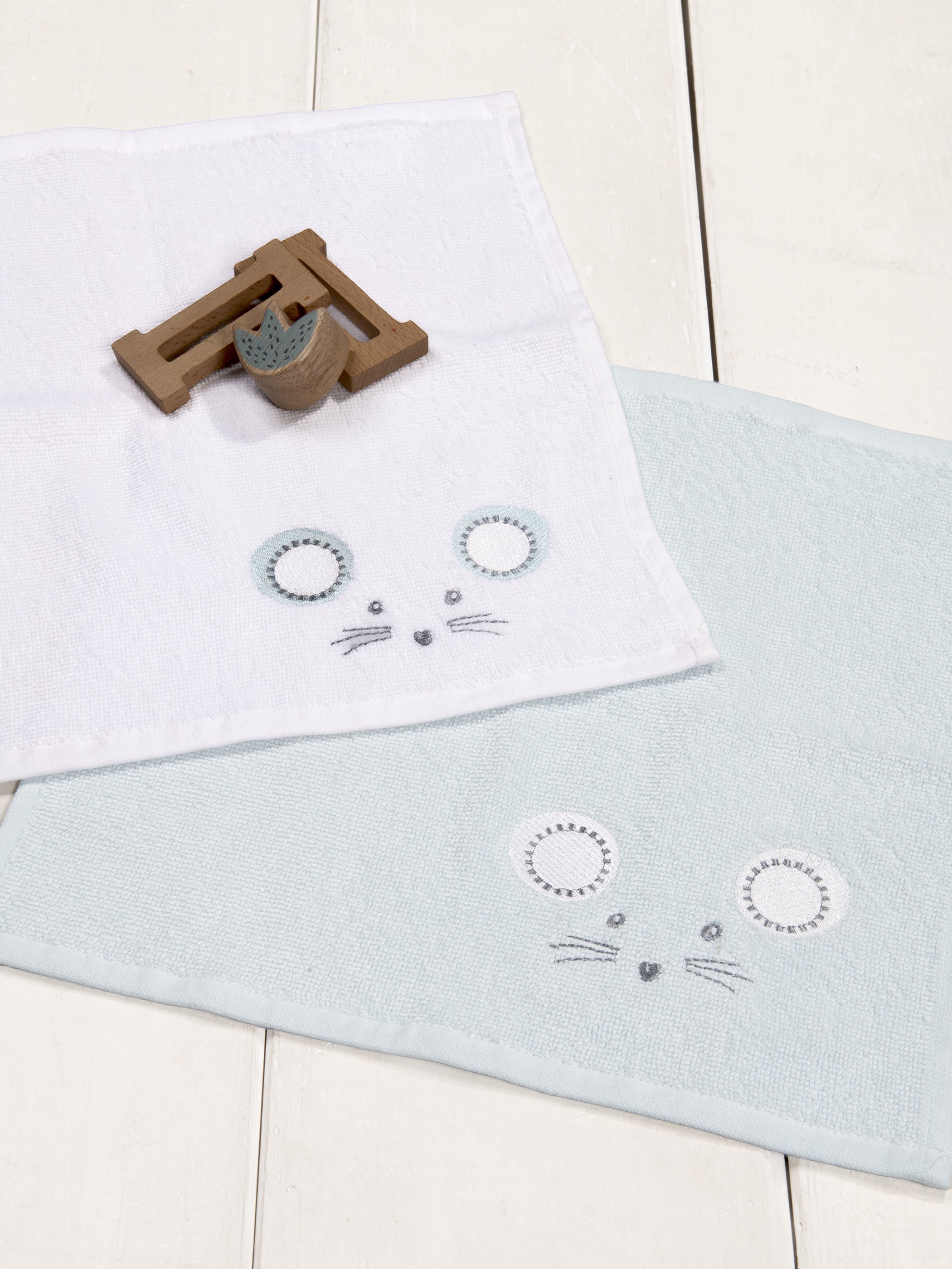 Σετ Πετσέτες (2 x 30x30) - Little Mouse από την εταιρεία Nima Bebe