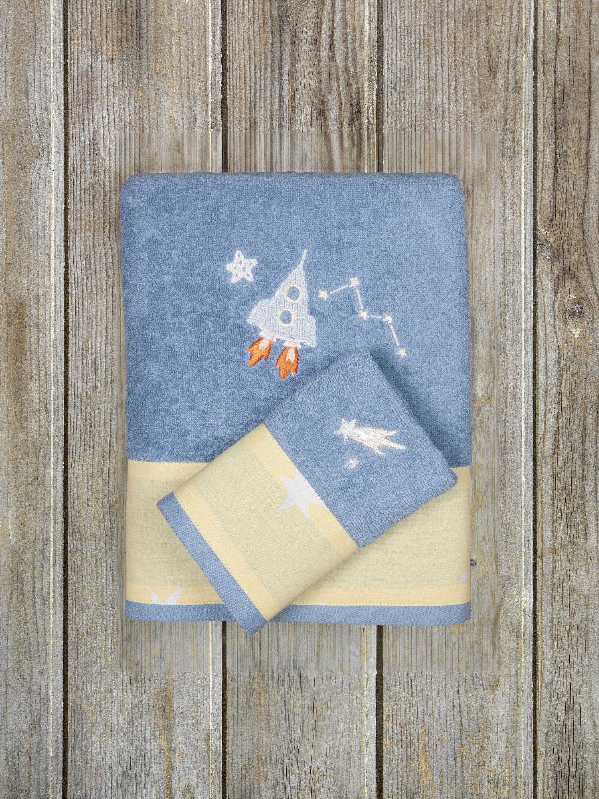 Σετ Πετσέτες (30x50 + 70x120) - Space από την εταιρεία Kocoon Kids