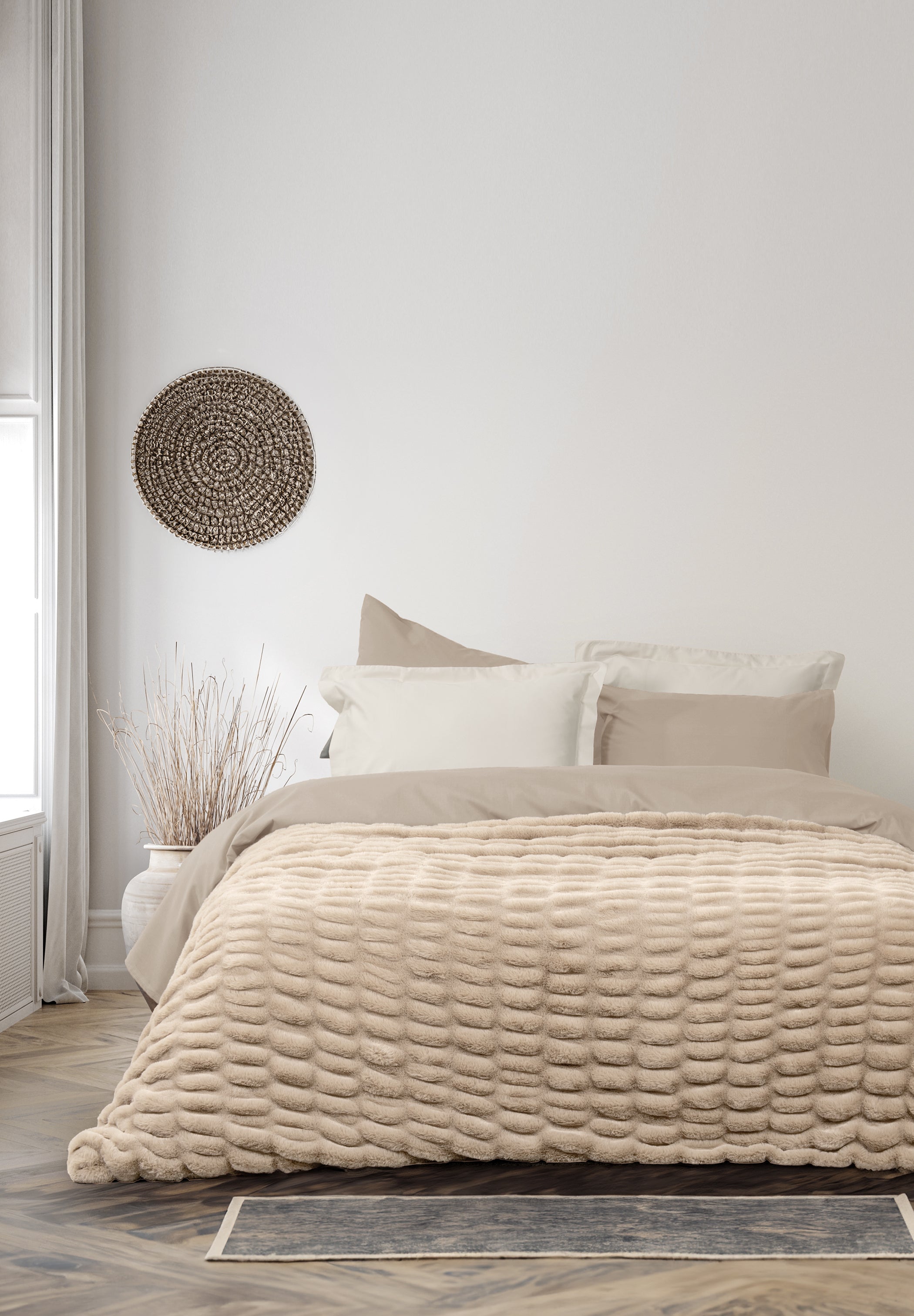 Κουβέρτα Υπέρδιπλη 220x240 - Mossy Beige από την εταιρεία Nima Home