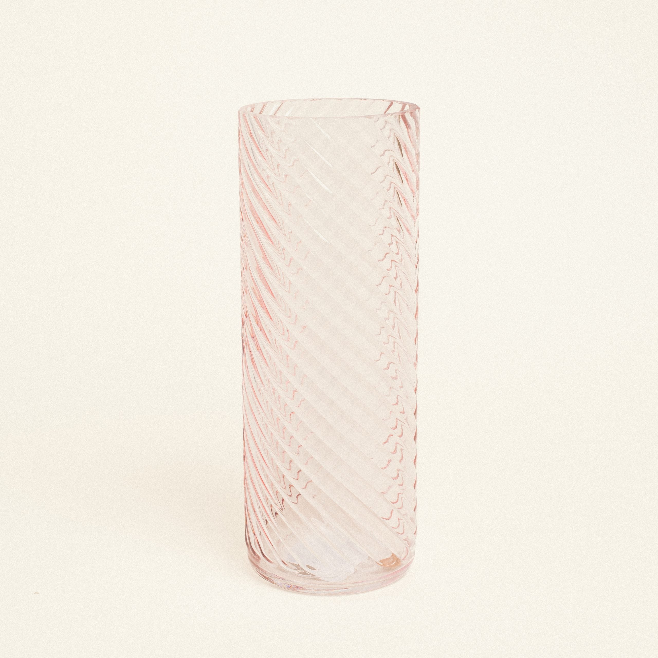 Γυάλινο Βάζο με Εφέ Στροβιλισμού 10cm x 26.5cm