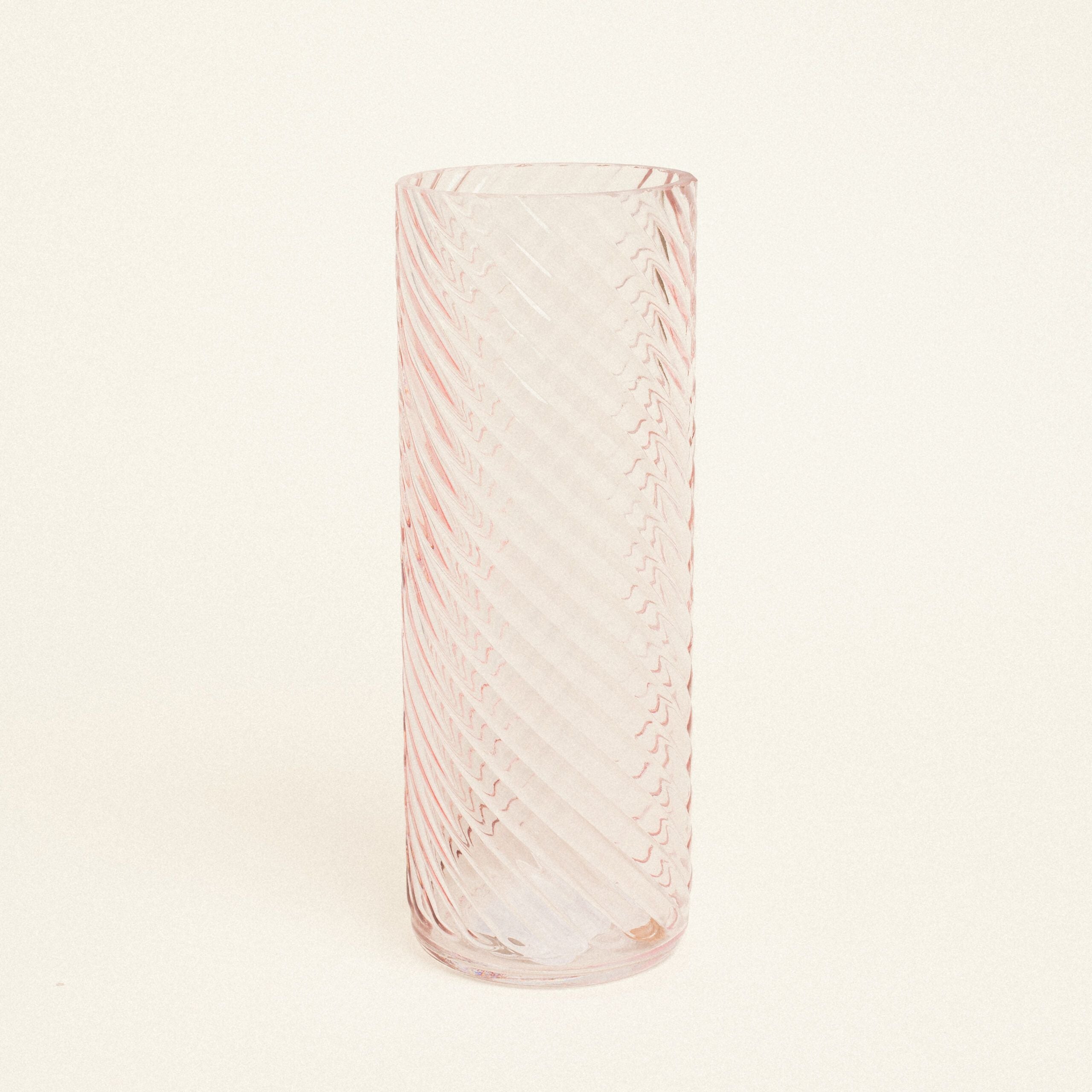 Γυάλινο Βάζο με Εφέ Στροβιλισμού 10cm x 26.5cm