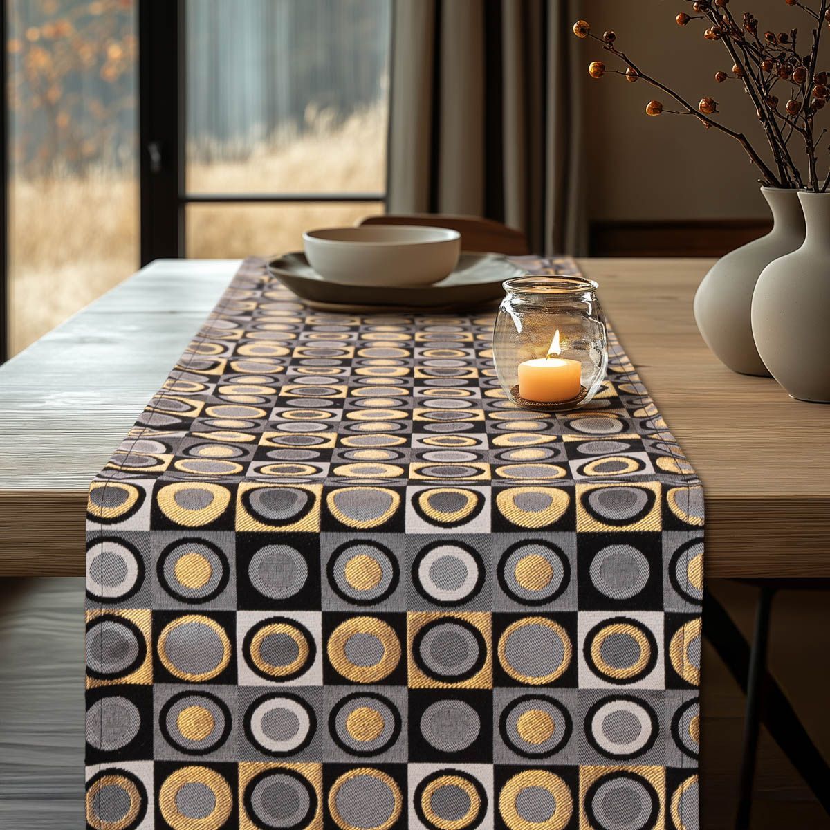 ΡΑΝΝΕΡ ΣΤΟΦΑ ROUND CIRCLE LUXURY