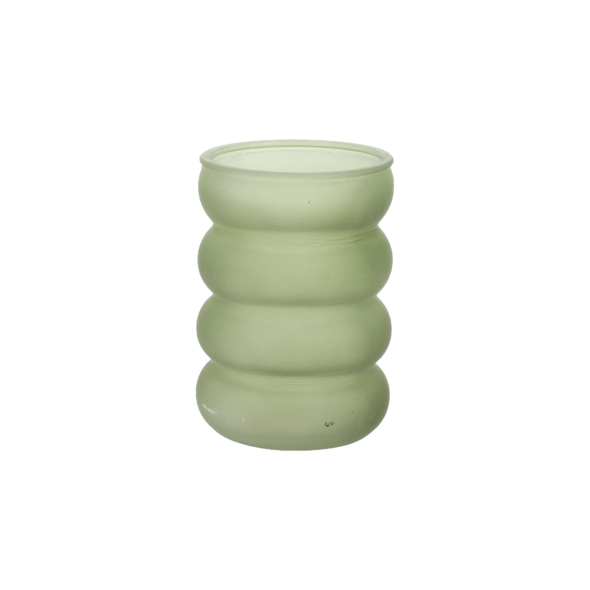 Βάζο γυάλινο Victor – Λαδί Ø8×11,5cm – 380ml