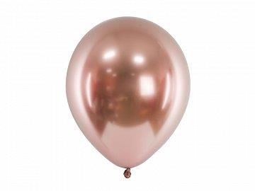 ΜΠΑΛΟΝΙΑ GLOSSY ΡΟΖ ΧΡΥΣΟ 30 CM 10 TEM