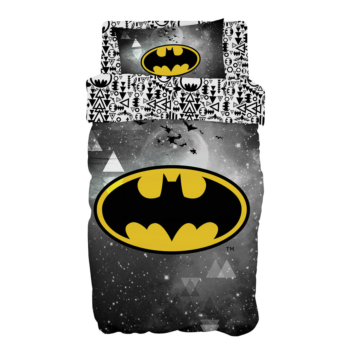 Σετ πάπλωμα μονό Art 6184 Batman 160x240 Γκρι από την εταιρεία Beauty Home