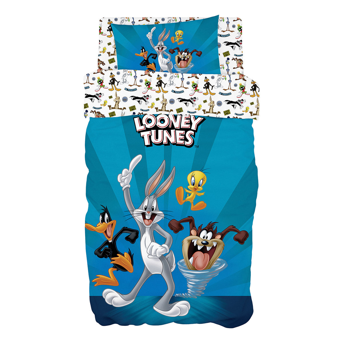 Σετ σεντόνια μονά Art 6188 Looney Tunes 165x250 Μπλε από την εταιρεία Beauty Home