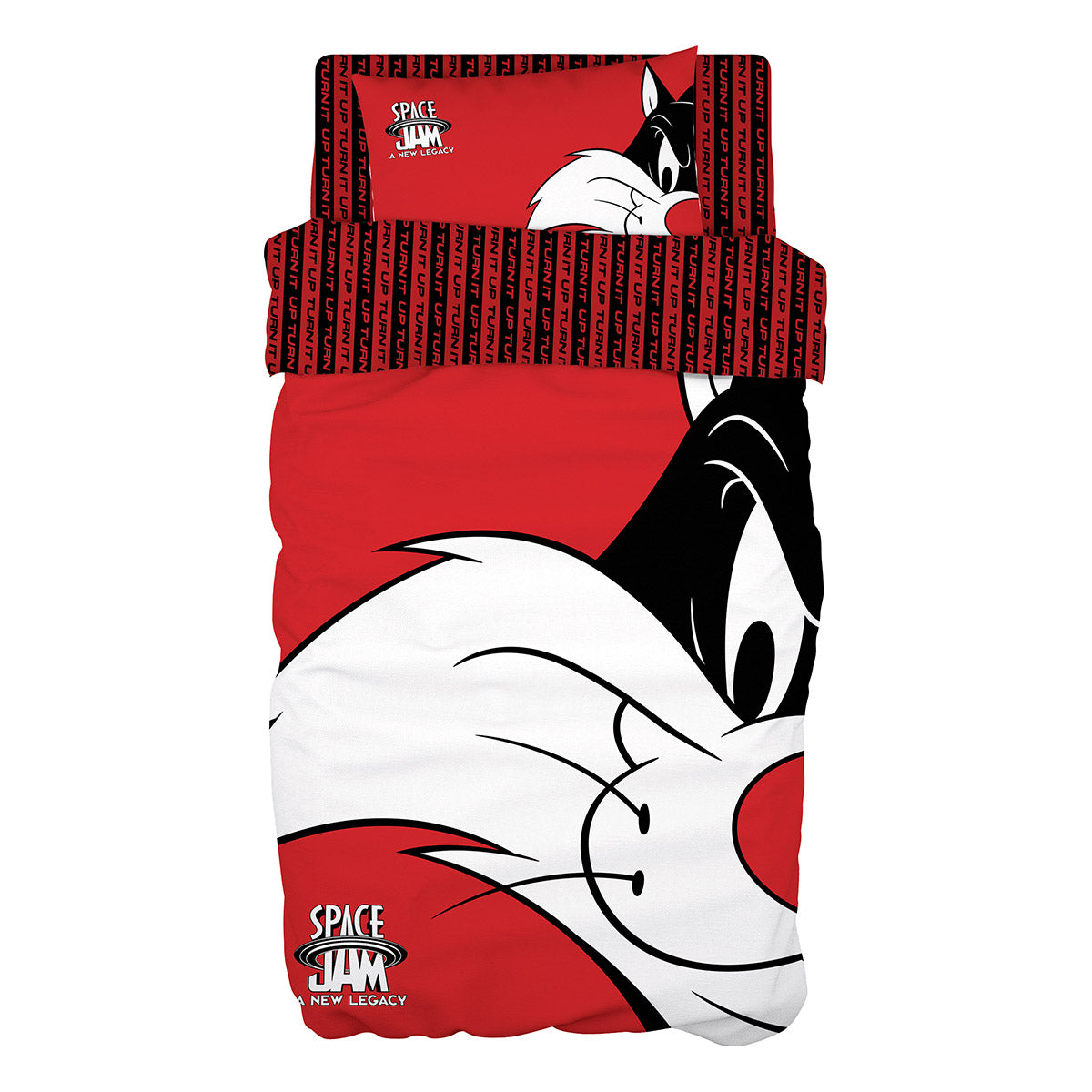 Σετ σεντόνια μονά Art 6192 Space Jam Sylvester 165x250 Κόκκινο από την εταιρεία Beauty Home