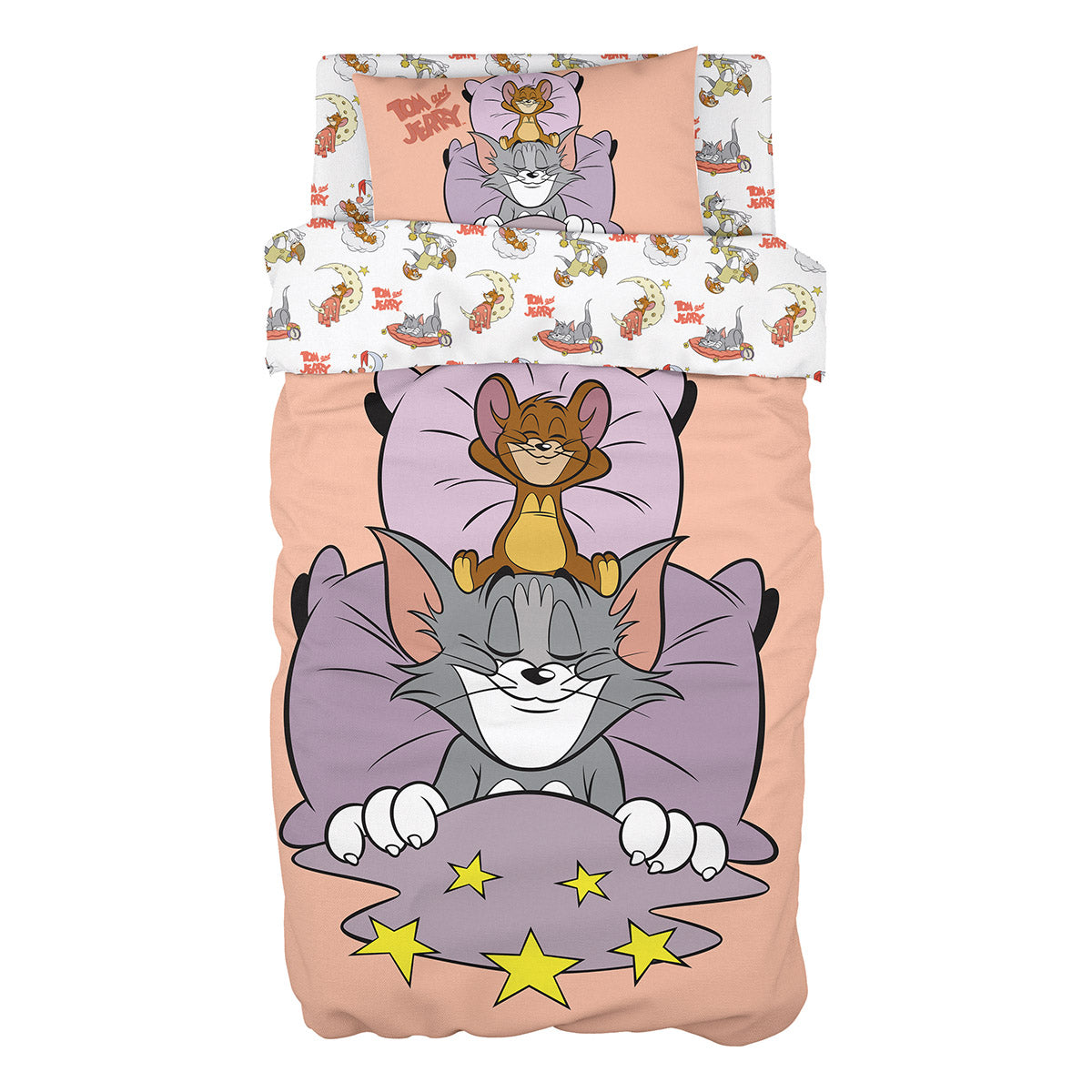 Σετ παπλωματοθήκη μονή Art 6194 Tom and Jerry 165x250 Εμπριμέ από την εταιρεία Beauty Home