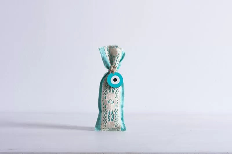 ΠΟΥΓΚΙ ΜΕ ΔΑΝΤΕΛΑ 6 x 19 cm ΜΠΕΖ-ΕΚΡΟΥ