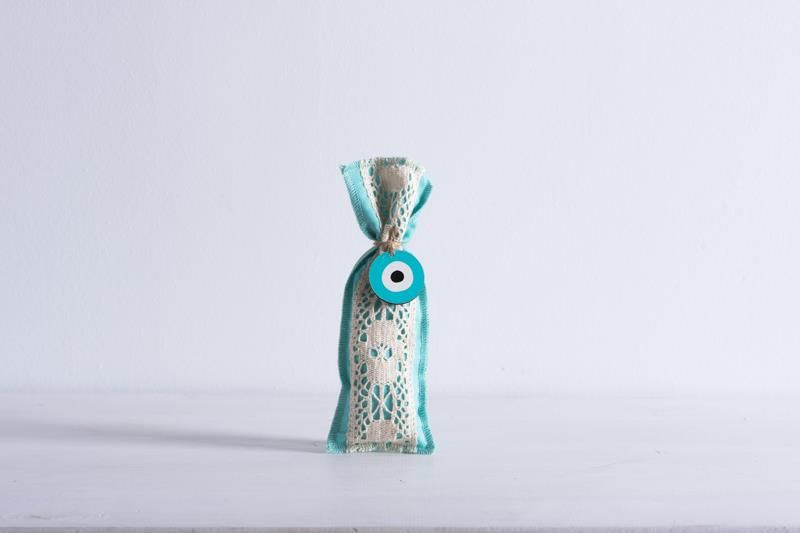 ΠΟΥΓΚΙ ΜΕ ΔΑΝΤΕΛΑ 6 x 19 cm ΜΠΕΖ-ΕΚΡΟΥ