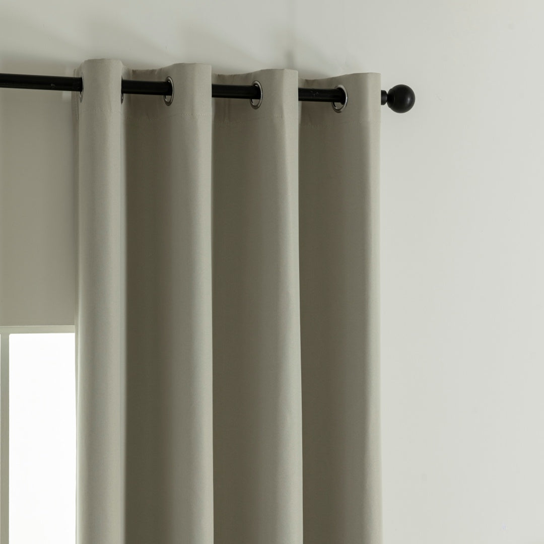 Κουρτίνα Full Blackout σκίασης με 8 κρίκους Soft Art 8391 Dark Beige-3 140x270 Σκούρο Μπεζ από την εταιρεία Beauty Home