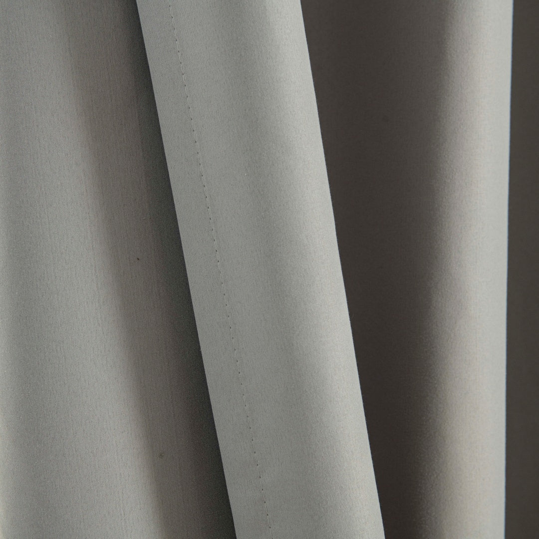Κουρτίνα Full Blackout σκίασης με 8 κρίκους Soft Art 8391 Grey-11 140x270 Γκρι από την εταιρεία Beauty Home