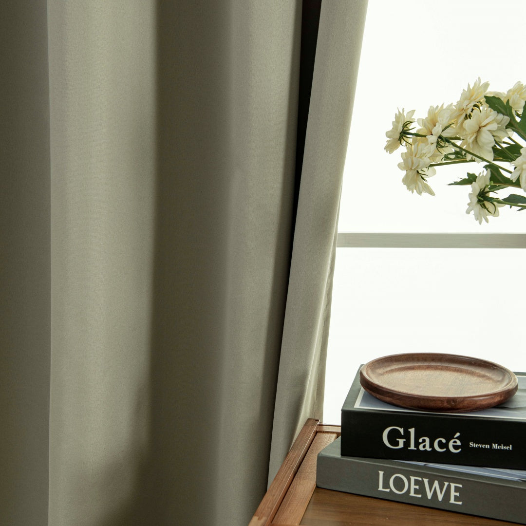 Κουρτίνα Full Blackout σκίασης με 8 κρίκους Soft Art 8391 Light Beige-C3 140x270 Μπεζ από την εταιρεία Beauty Home