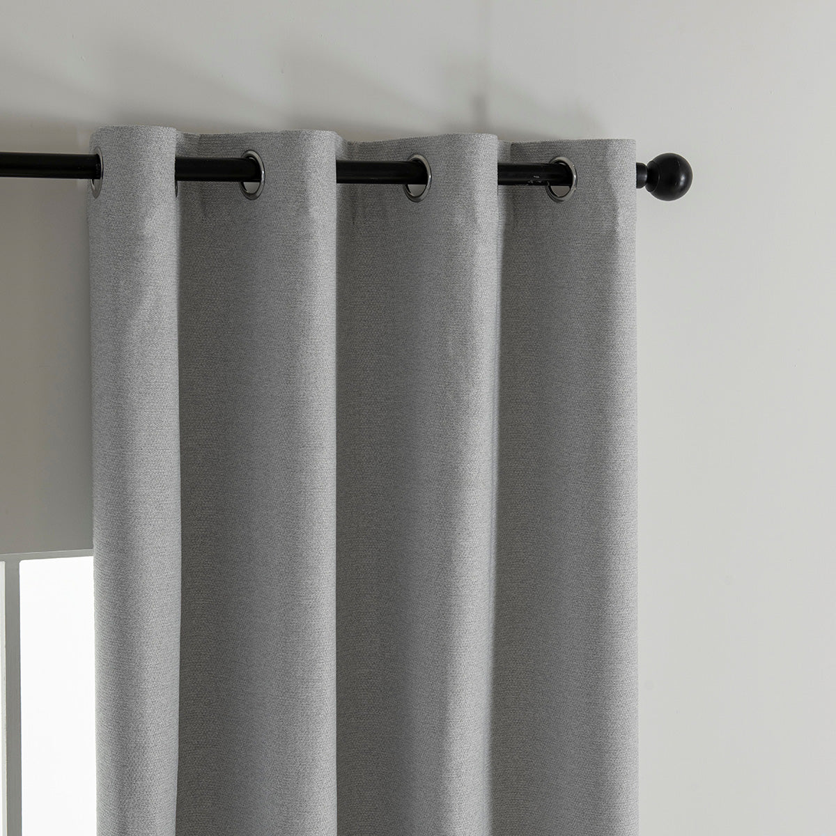 Κουρτίνα Full Blackout σκίασης με 8 κρίκους Elite Art 8392 Light Grey-Νο3 140x270 Ασημί από την εταιρεία Beauty Home