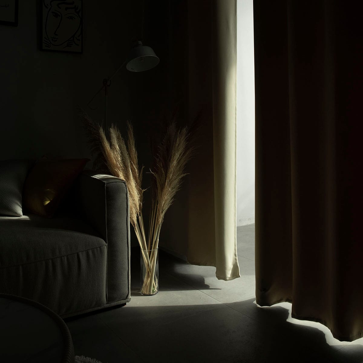 Κουρτίνα Blackout σκίασης με 8 κρίκους Ideal Art 8400