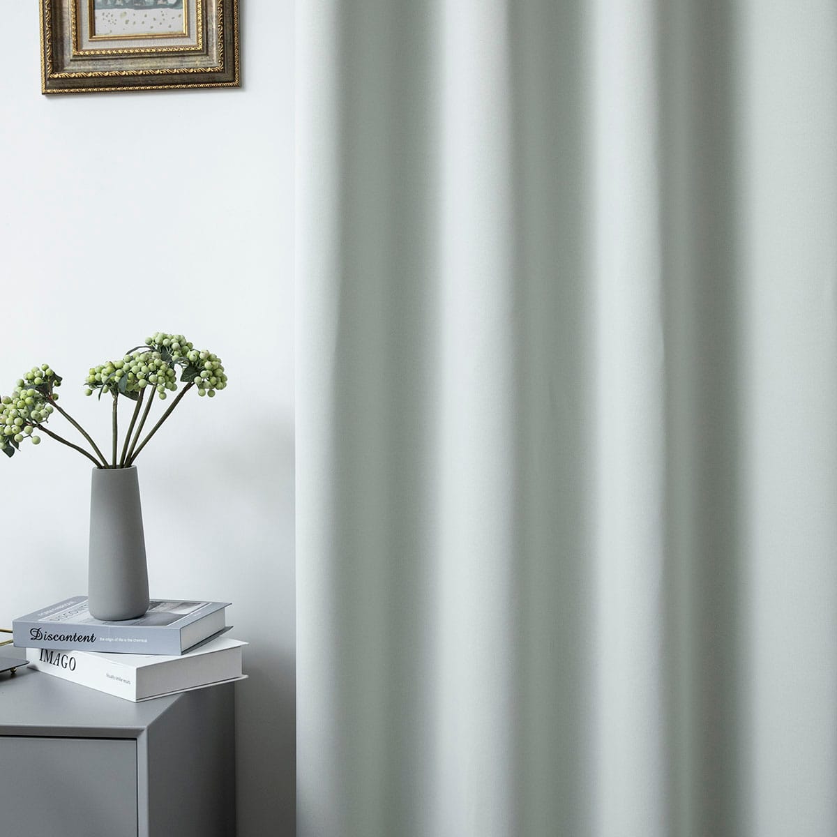 Κουρτίνα Blackout σκίασης με 8 κρίκους Ideal Art 8400 140x270 Γκρι από την εταιρεία Beauty Home