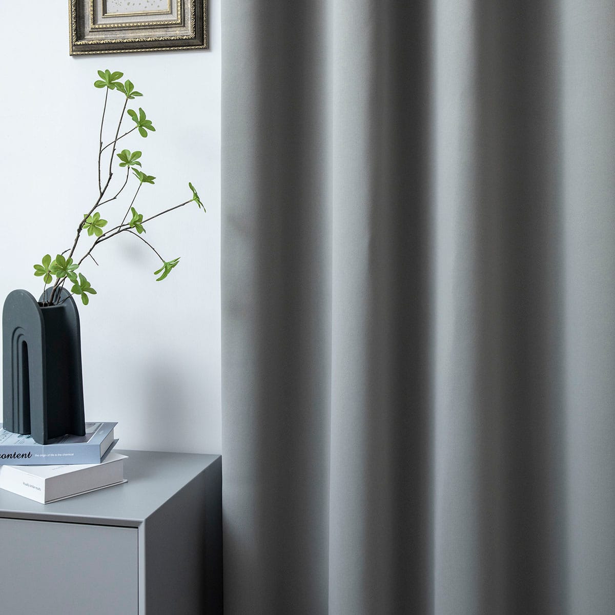 Κουρτίνα Blackout σκίασης με 8 κρίκους Art Ideal 8400 140x270 Ανθρακίτης από την εταιρεία Beauty Home
