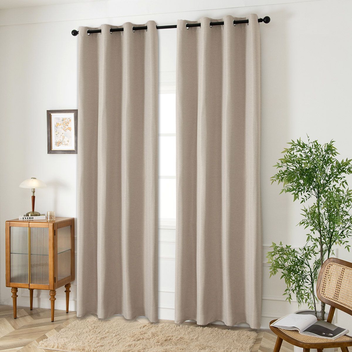 κουρτίνας με το μέτρο Blackout jacquard σκίασης Glare Art 8444 Φ280